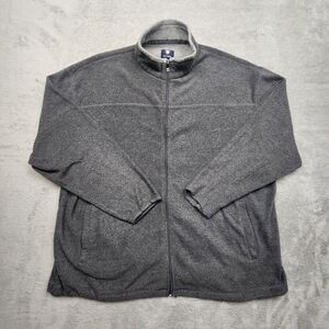 Ivy Crew Men’s Full Zip Fleece Jacket Gray Size XXL Long Sleeve Casual Warm
